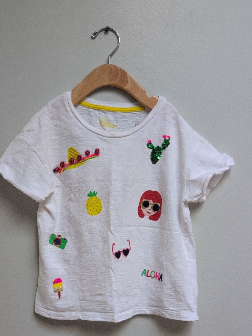 Girls Summer Vacation T-shirt 7-8Y